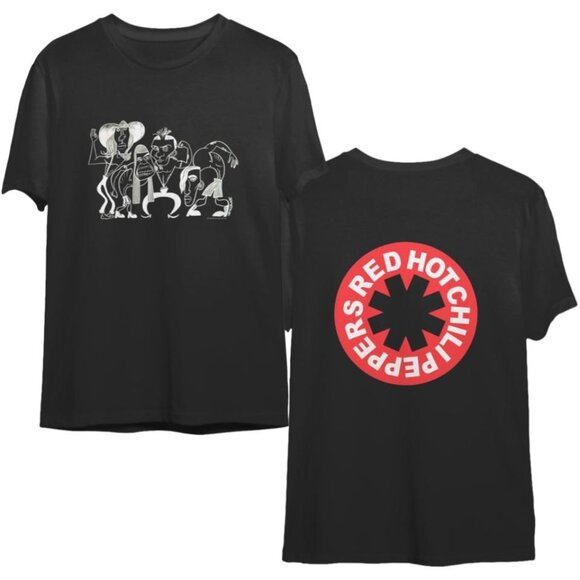 Red Hot Chili Peppers 90s Rock Band Music Concert Two-Sided Fan Graphic T-Shirt - Picture 1 of 6